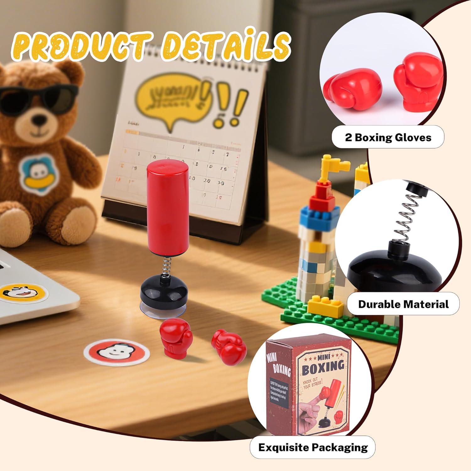 Juego de Bolsa de Boxeo Mini Mealivos con 2 Guantes - Alivio Estrés