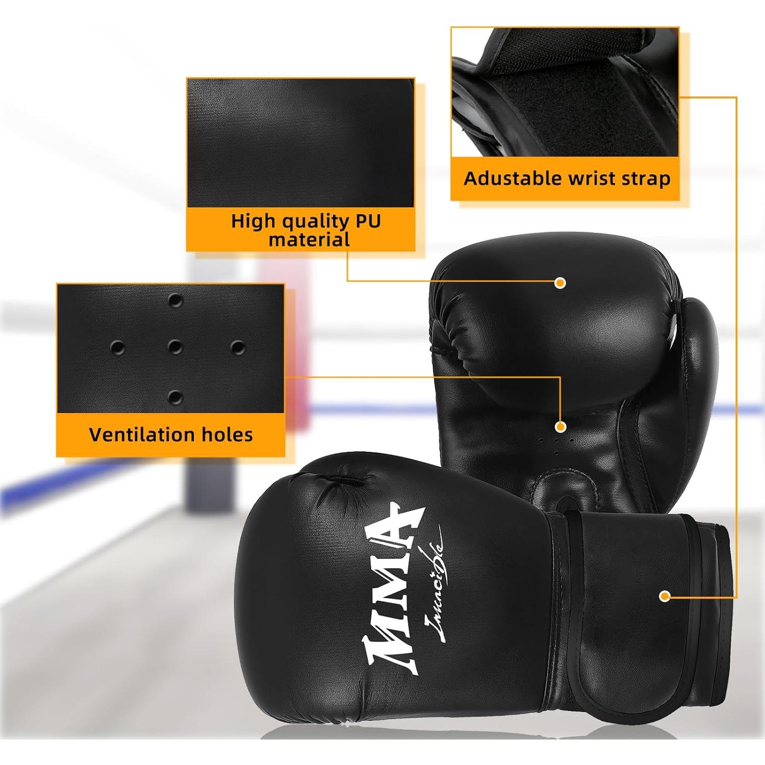 Saco de Boxeo Colgante YORWHIN 2FT PU para Niños con Guantes