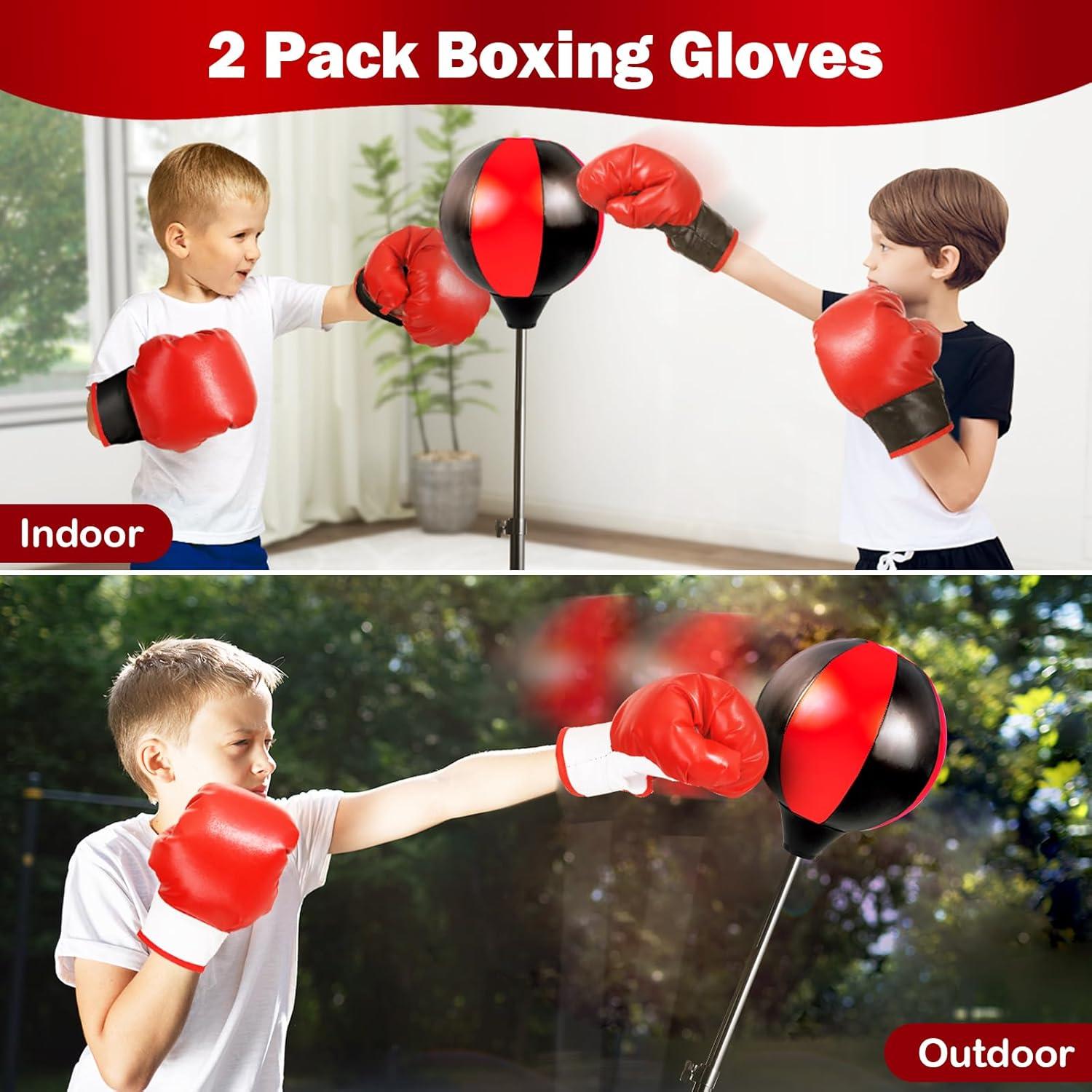 Saco de Boxeo para Niños Woyebaby con Guantes y Soporte Ajustable