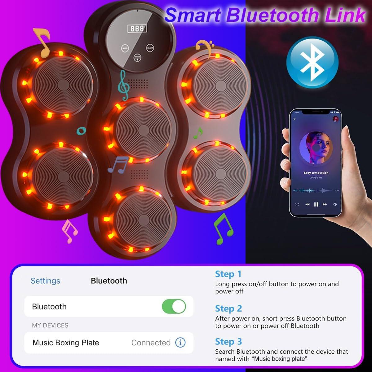 Máquina de Boxeo Musical Inteligente DentJet con Guantes