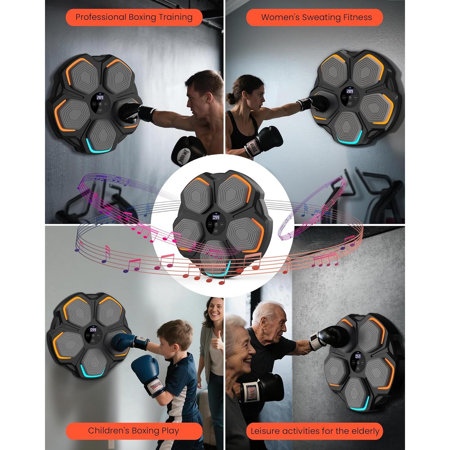 Máquina de Boxeo Musical Beslike - Entrenador Bluetooth 8 Velocidades