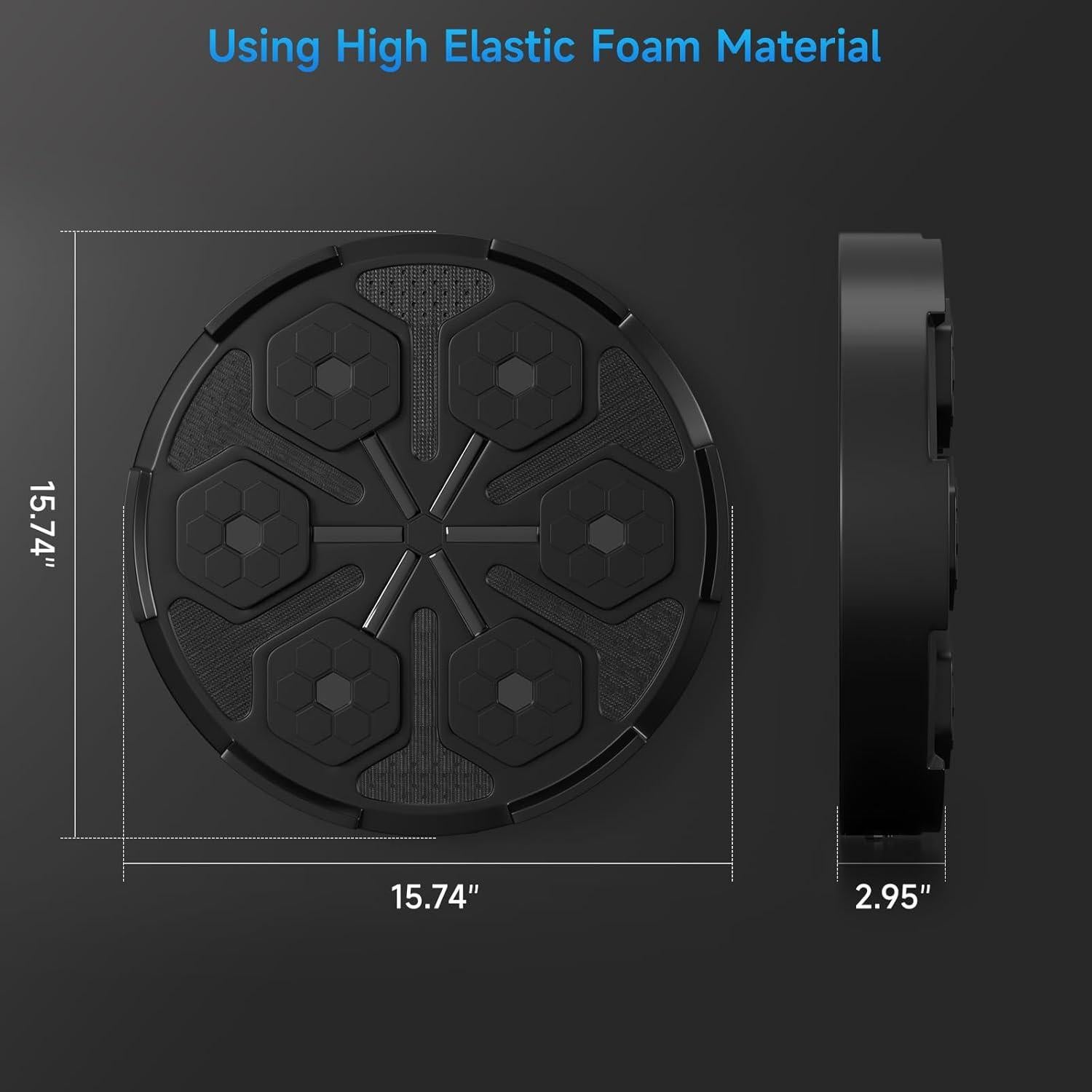 Máquina de Boxeo Musical Bruce & Shark con Guantes - Entrenador Inteligente