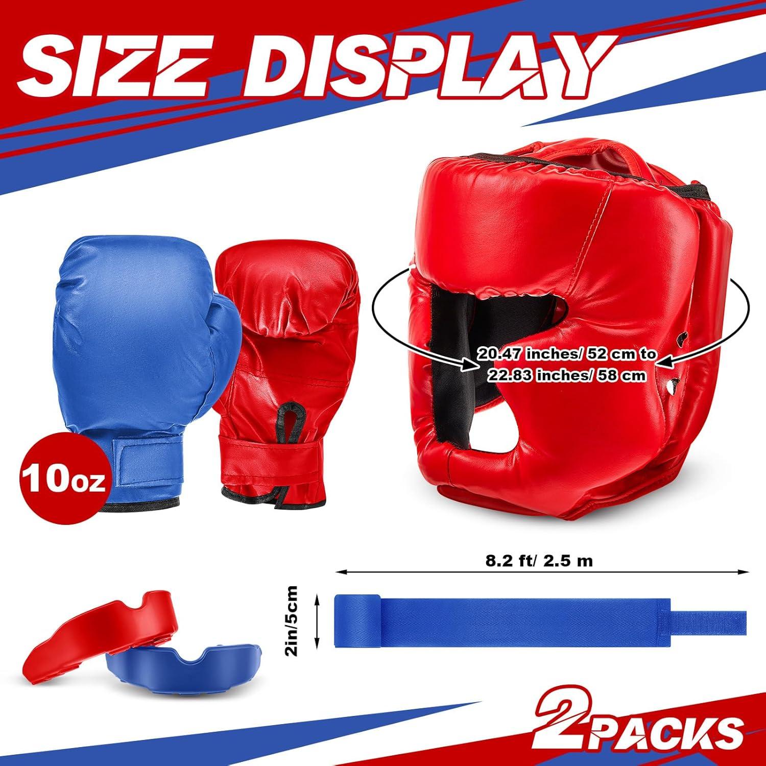 Set de Boxeo Kanayu para Niños 12 Piezas - Casco y Guantes