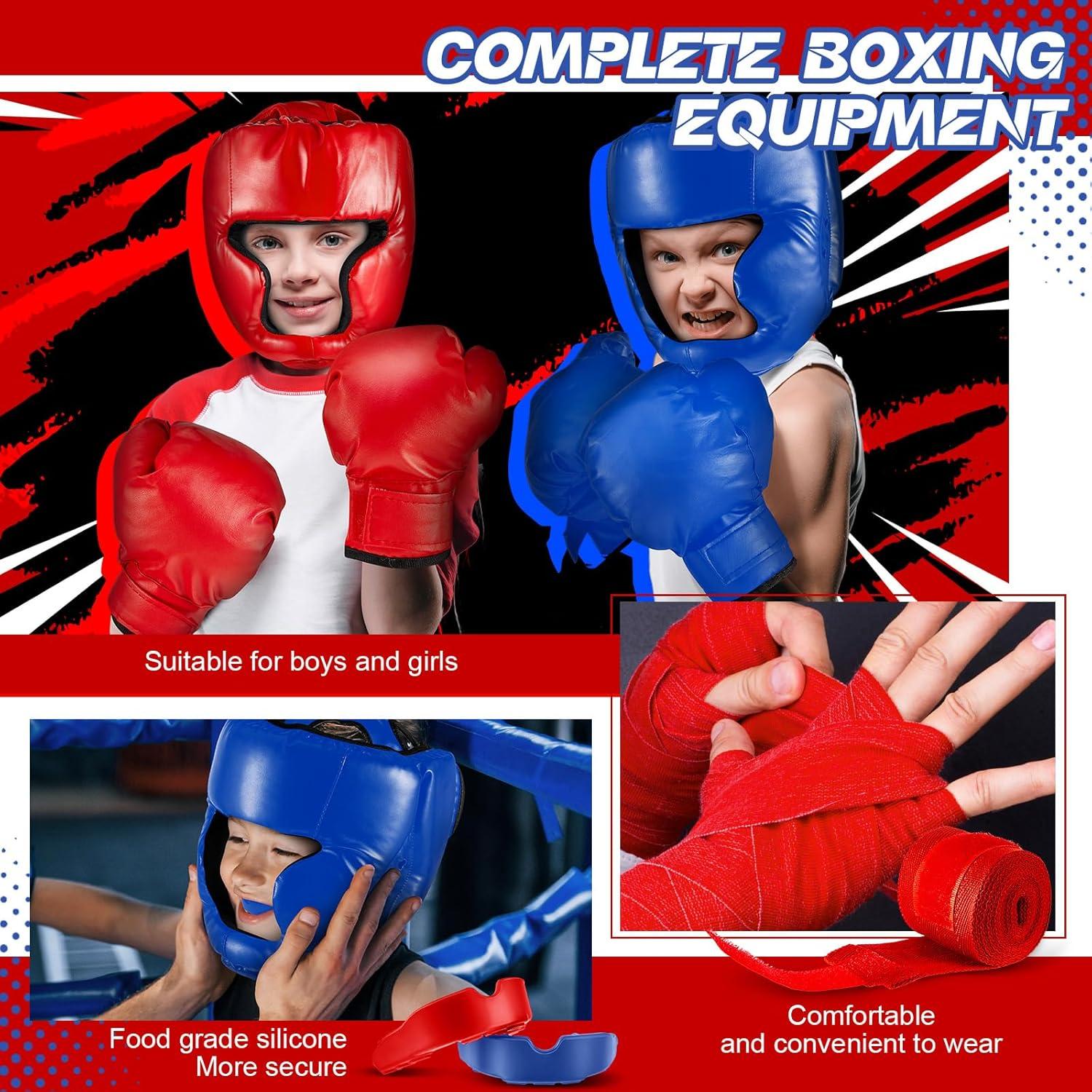 Set de Boxeo Kanayu para Niños 12 Piezas - Casco y Guantes