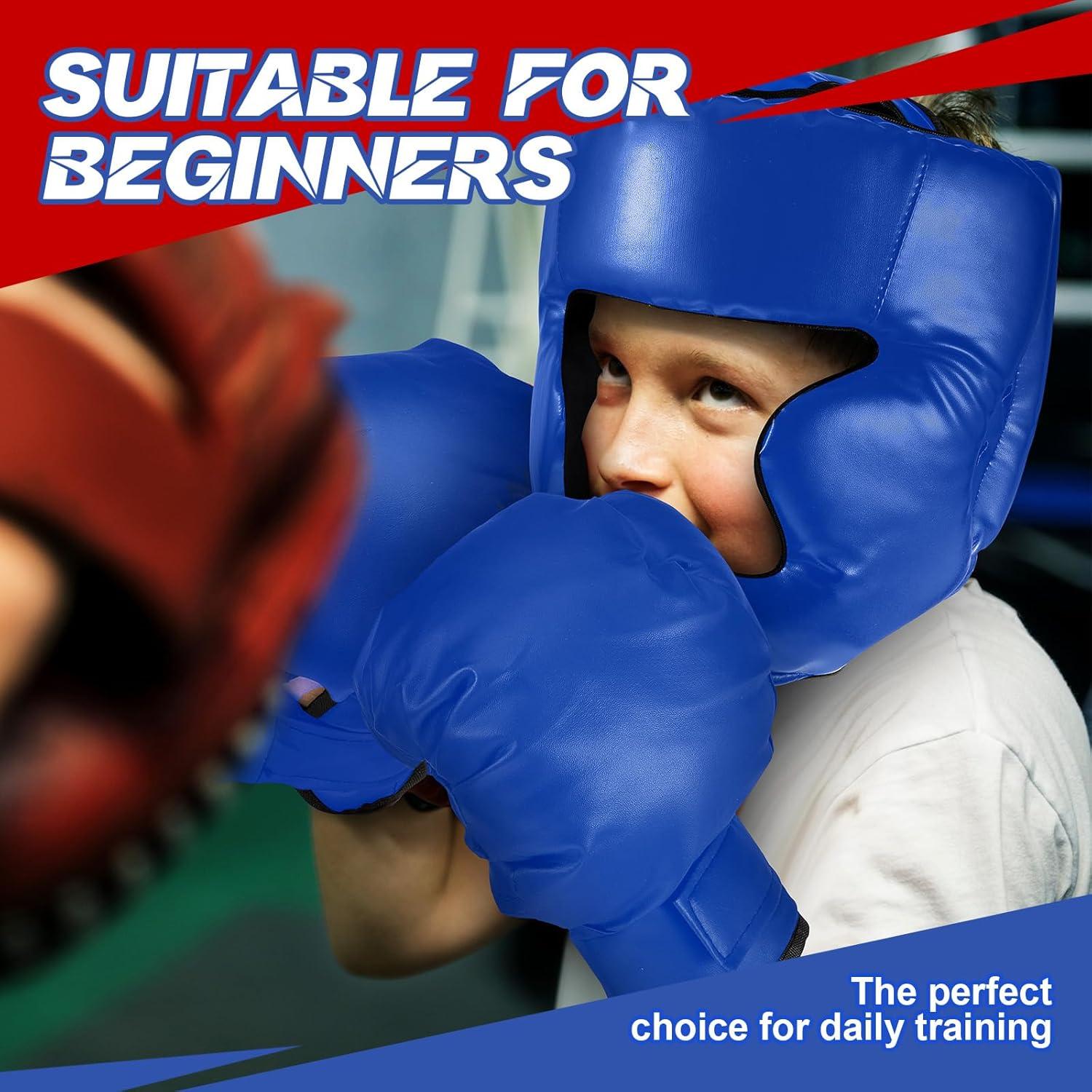 Set de Boxeo Kanayu para Niños 12 Piezas - Casco y Guantes