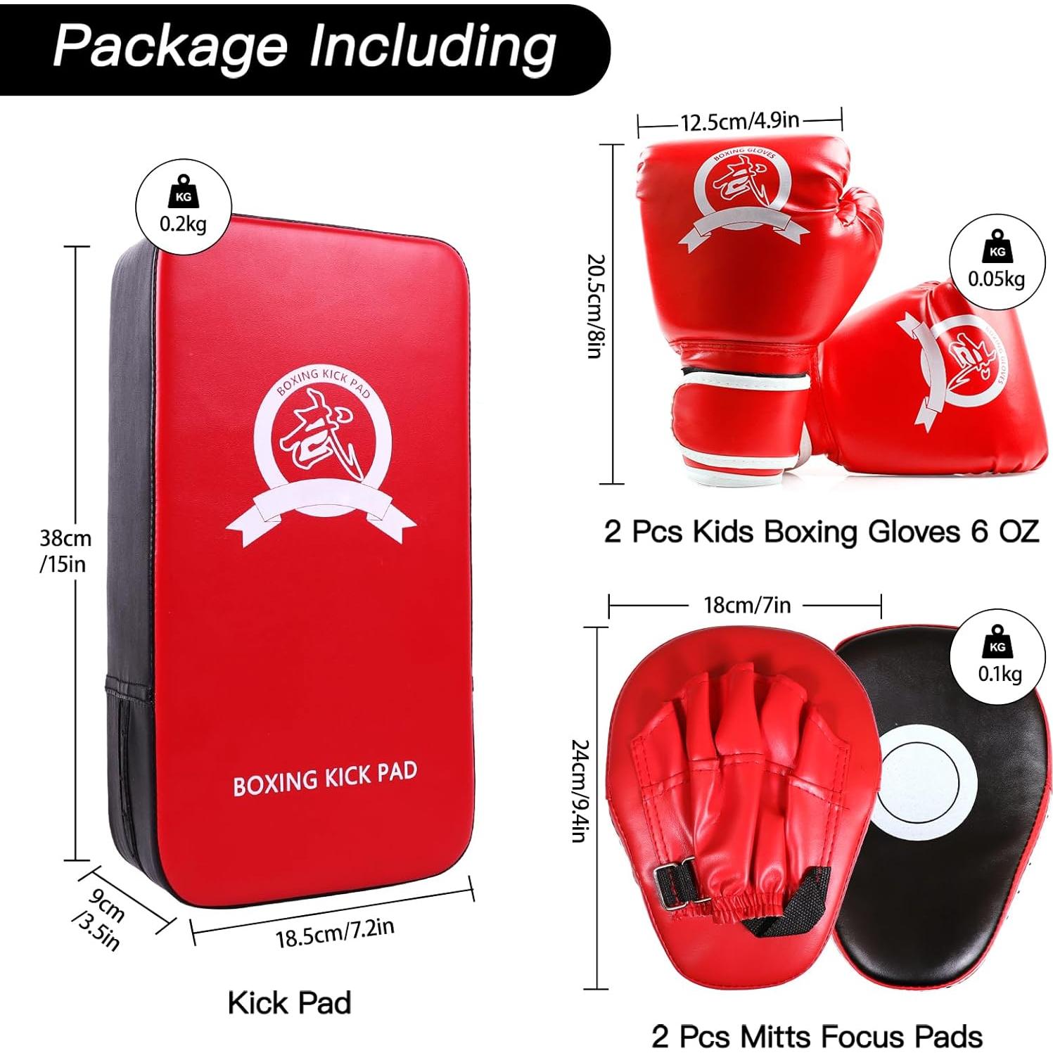Set de Boxeo 3 en 1 SEISSO para Niños - Guantes y Almohadilla