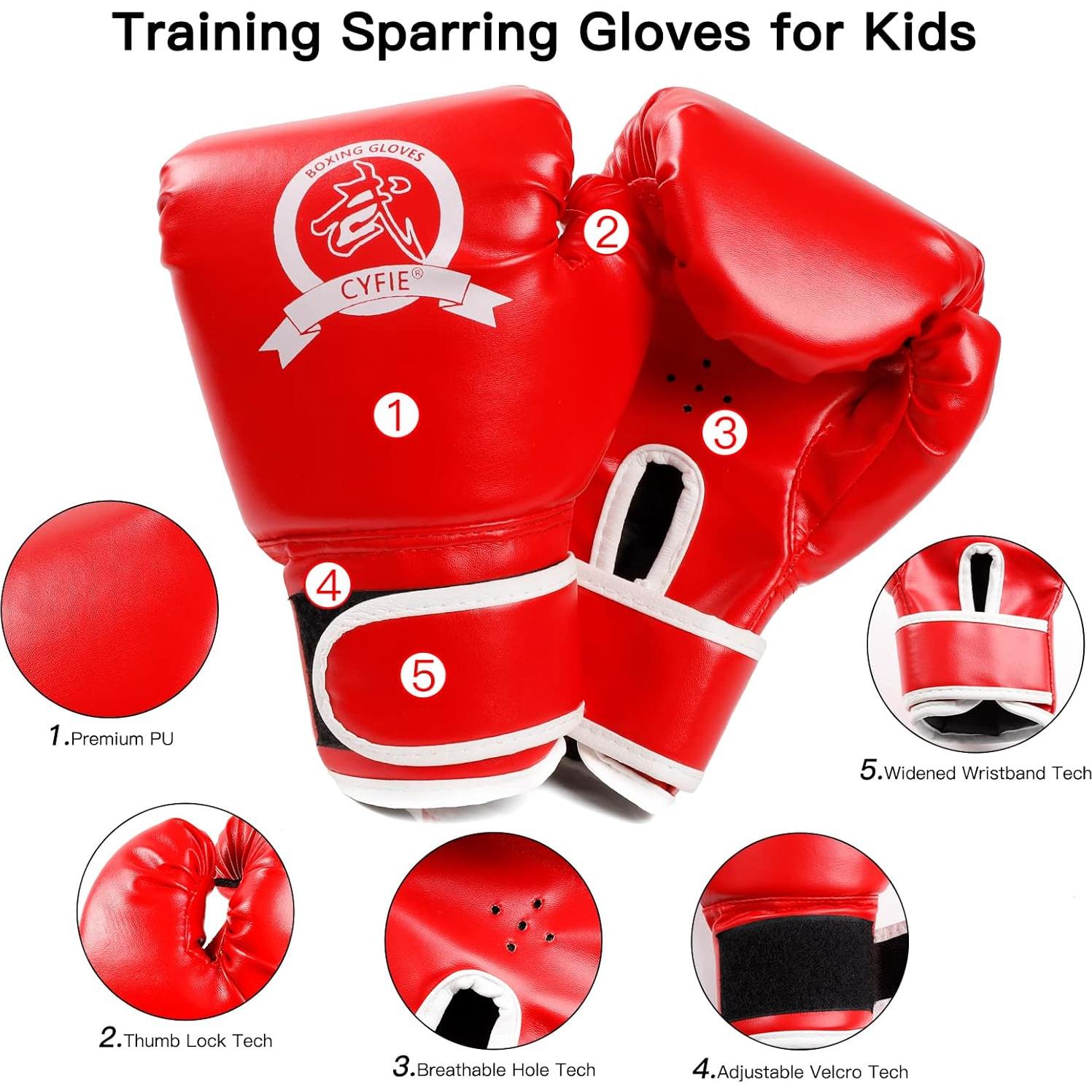 Set de Boxeo 3 en 1 SEISSO para Niños - Guantes y Almohadilla