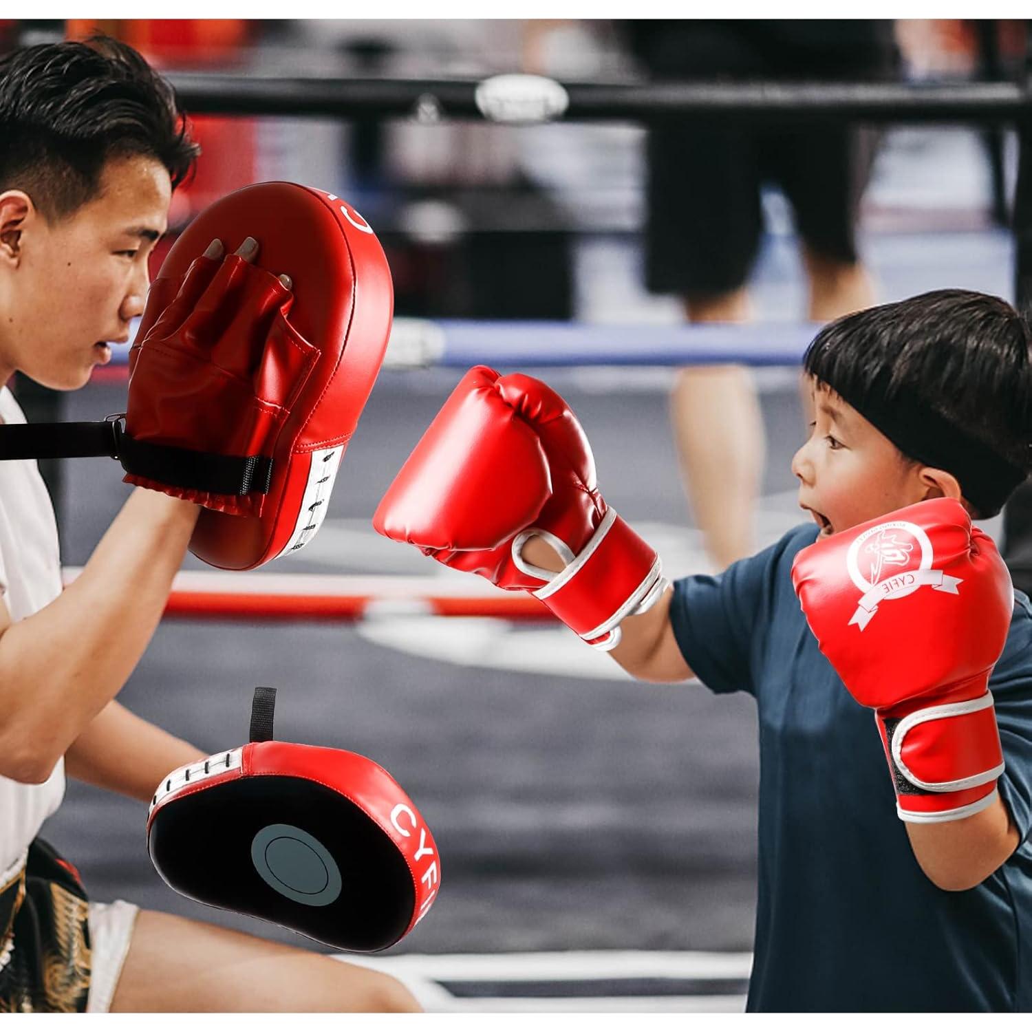 Set de Boxeo 3 en 1 SEISSO para Niños - Guantes y Almohadilla