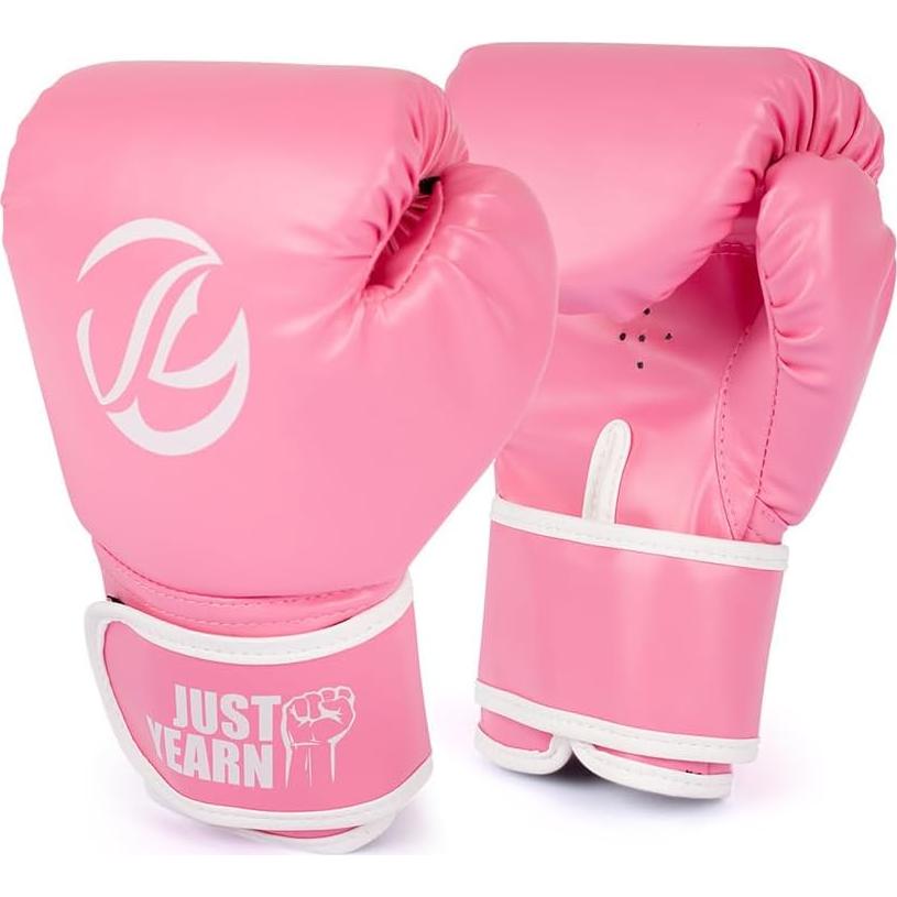 Guantes de Boxeo para Niños JUST YEARN 170g Rosa Entrenamiento