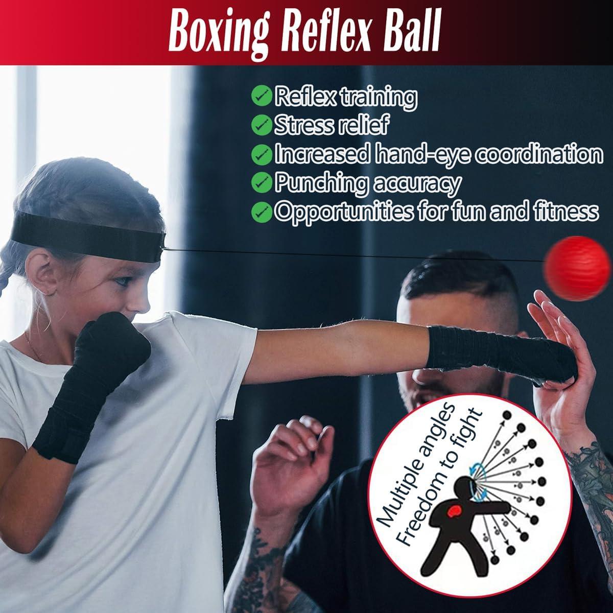 Juego de Guantes de Boxeo EUMAYES 6 oz para Niños 3-12 Años