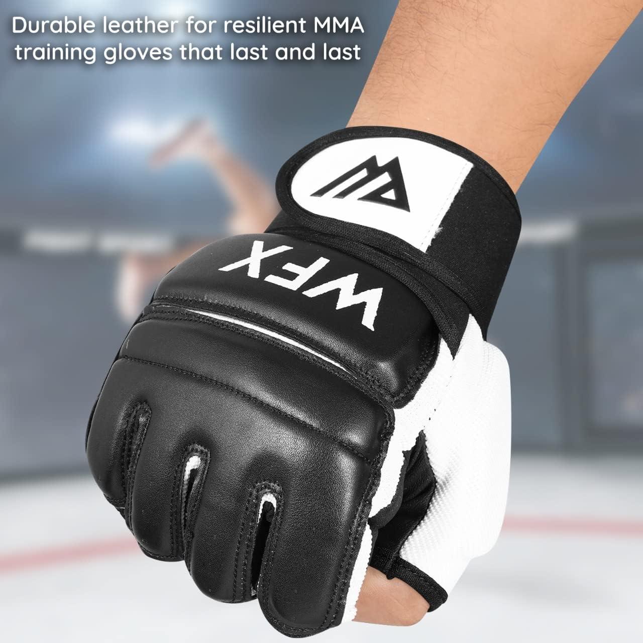 Guantes de Boxeo WFX para MMA y Artes Marciales - Negro