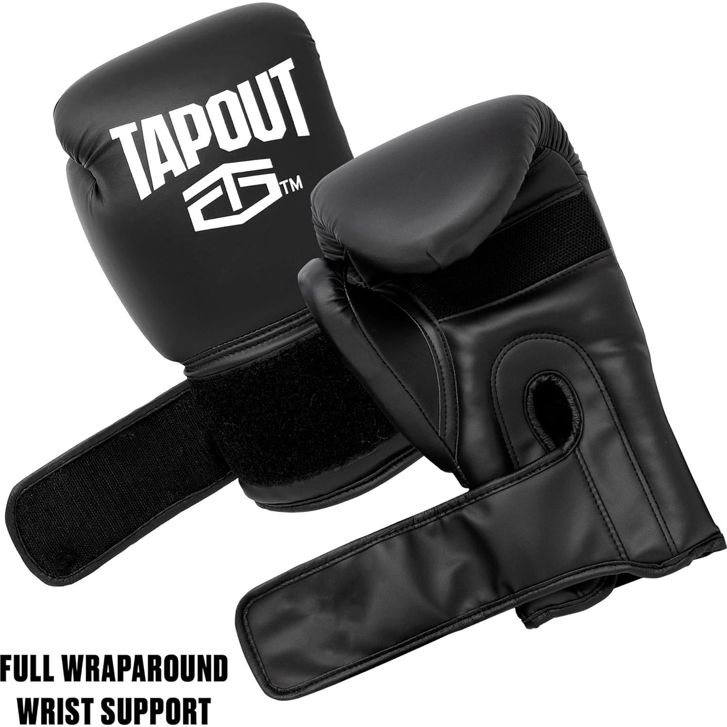 Conjunto de Boxeo TAPOUT - Guantes 10 oz, Casco, Vendajes y Bolsa