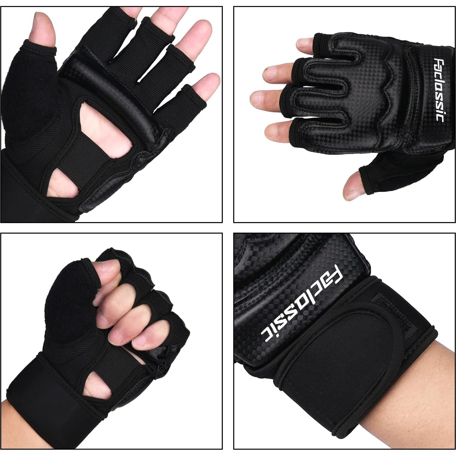 Guantes de Sparring Foclassic MMA Kickboxing Negro X-Pequeño