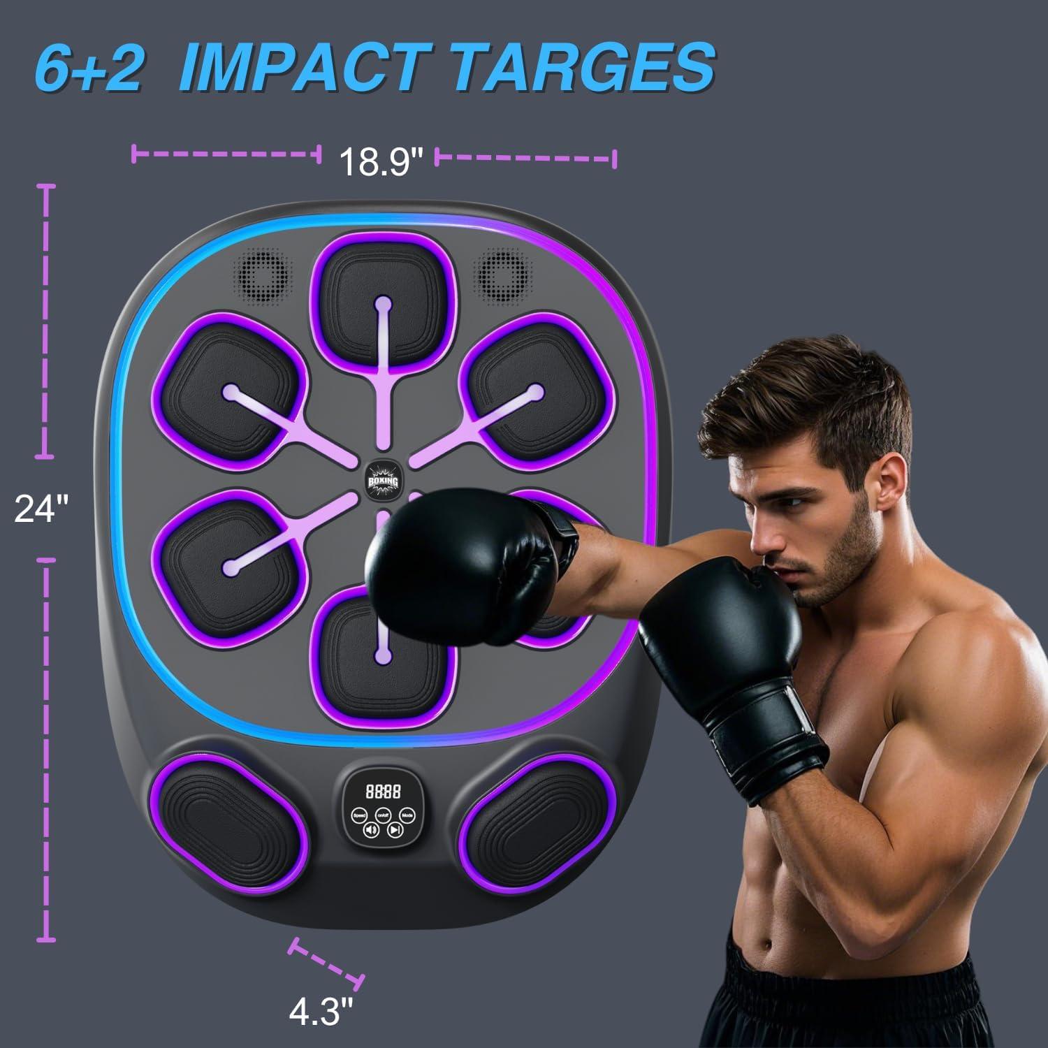 Máquina de Boxeo Musical AOZVPEV para Adultos - Entrenamiento Interactivo