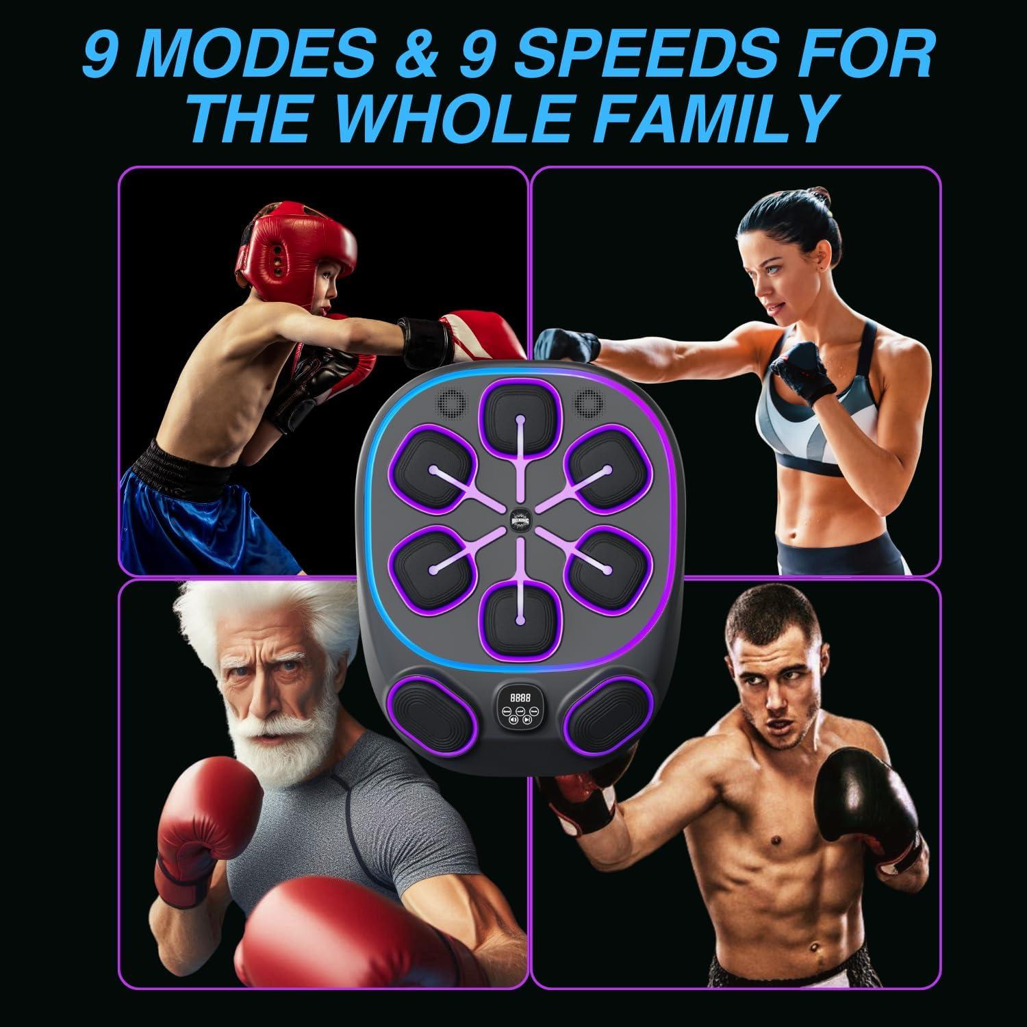 Máquina de Boxeo Musical AOZVPEV para Adultos - Entrenamiento Interactivo