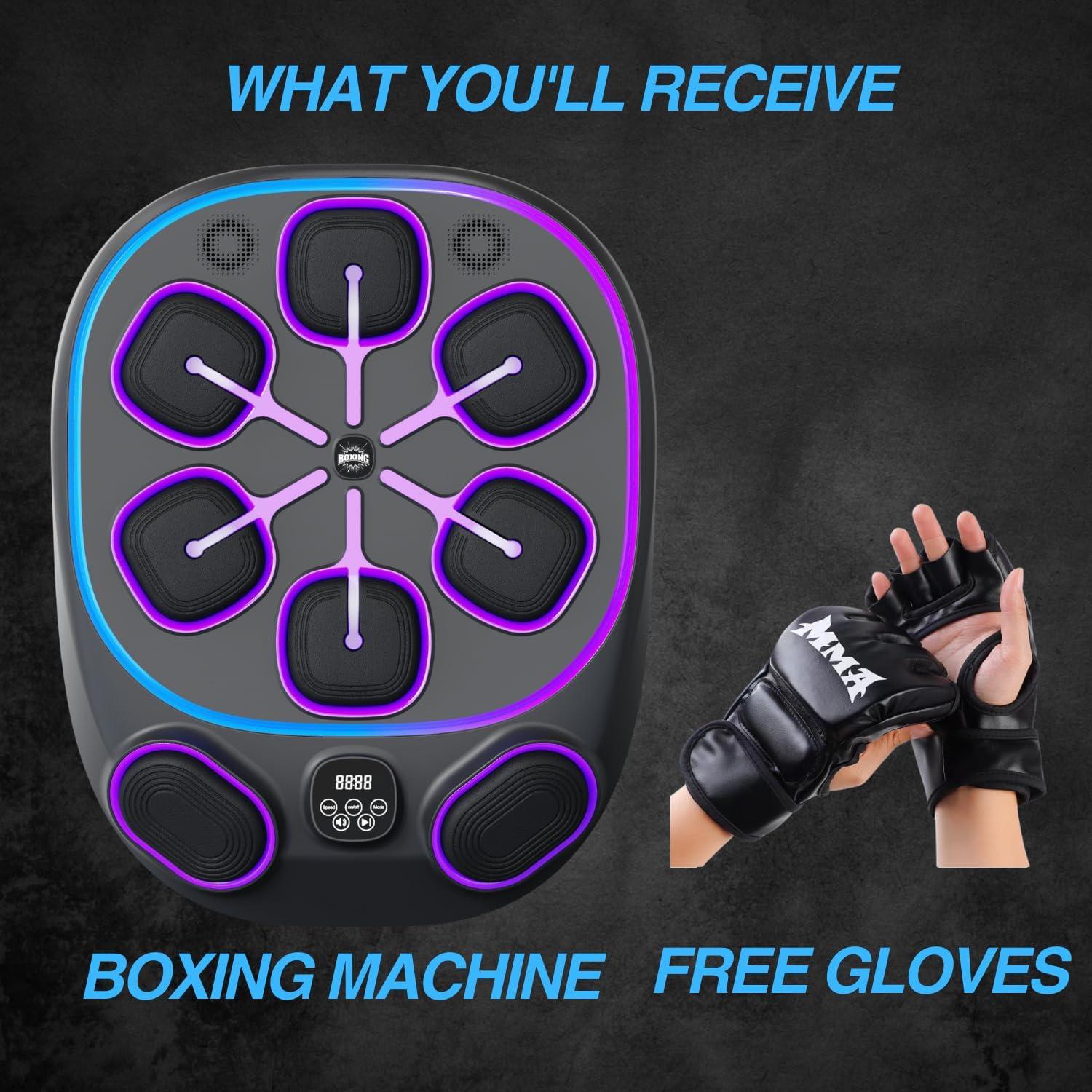 Máquina de Boxeo Musical AOZVPEV para Adultos - Entrenamiento Interactivo