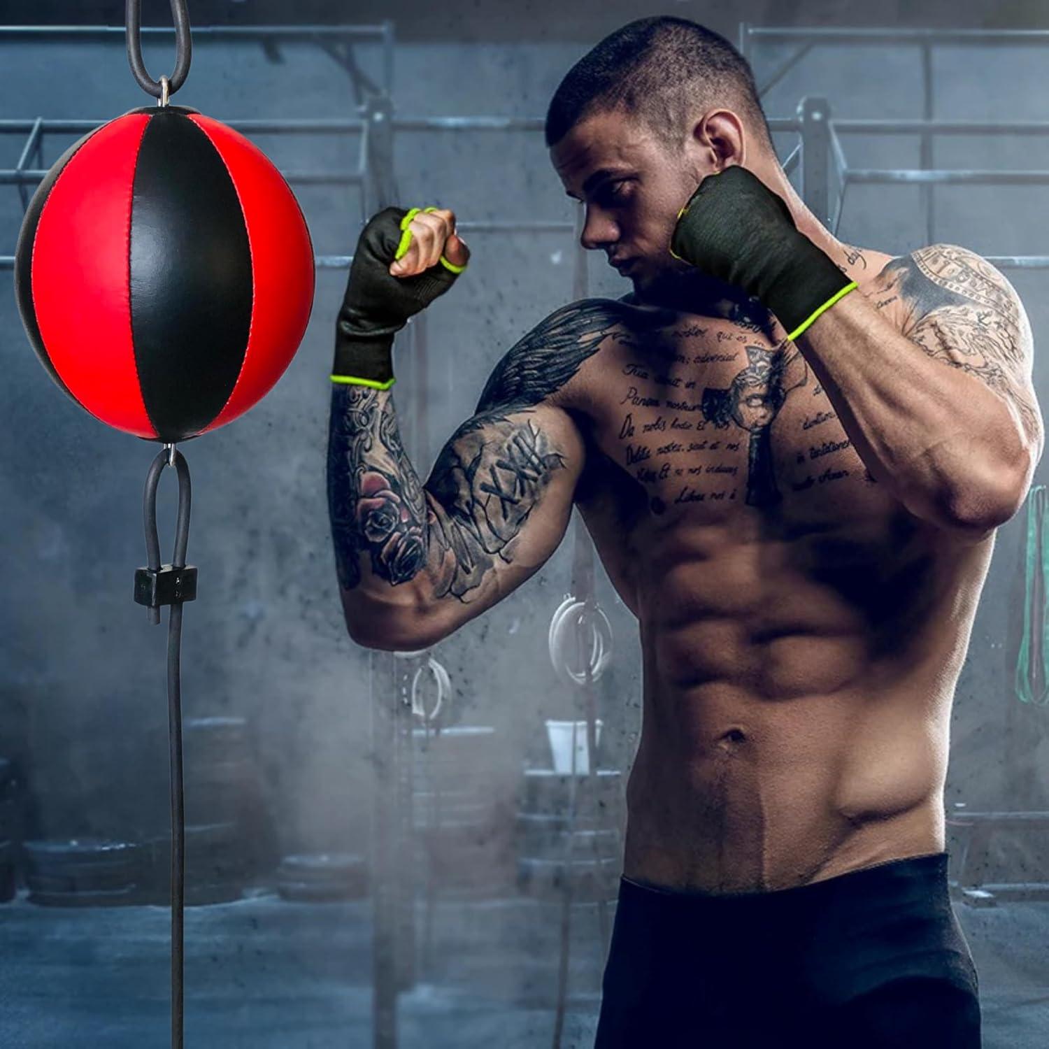 Bolsa de Boxeo Doble Extremo Genérica - Cuero PU 0.45 kg