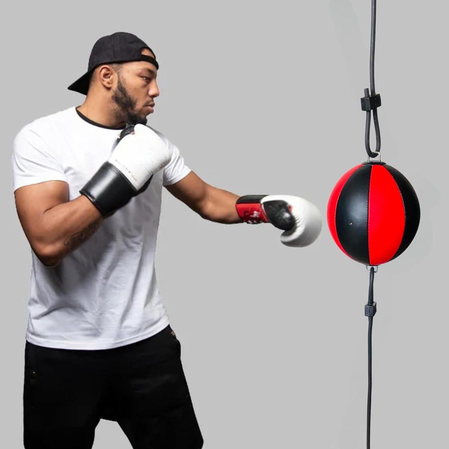 Bolsa de Boxeo Doble Extremo Genérica - Cuero PU 0.45 kg