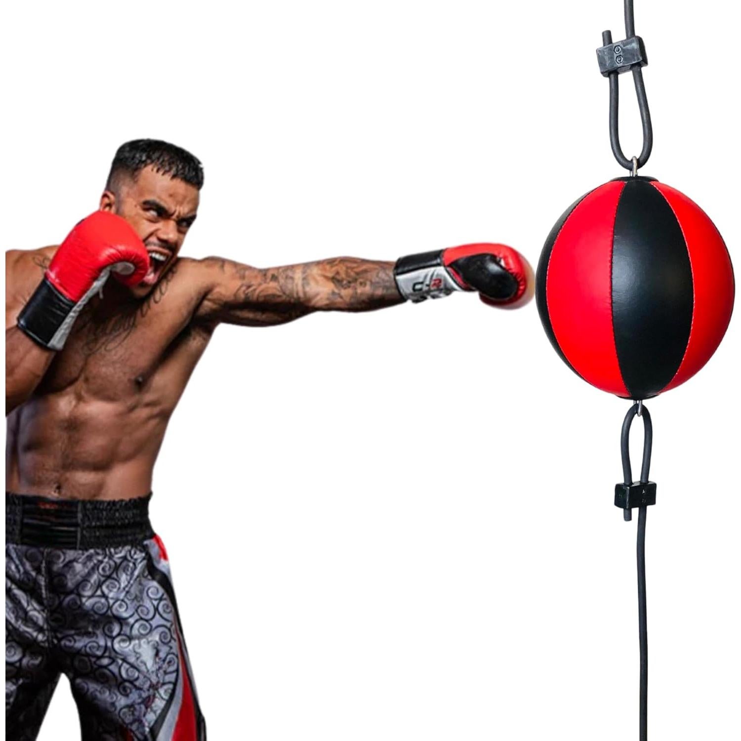 Bolsa de Boxeo Doble Extremo Genérica - Cuero PU 0.45 kg