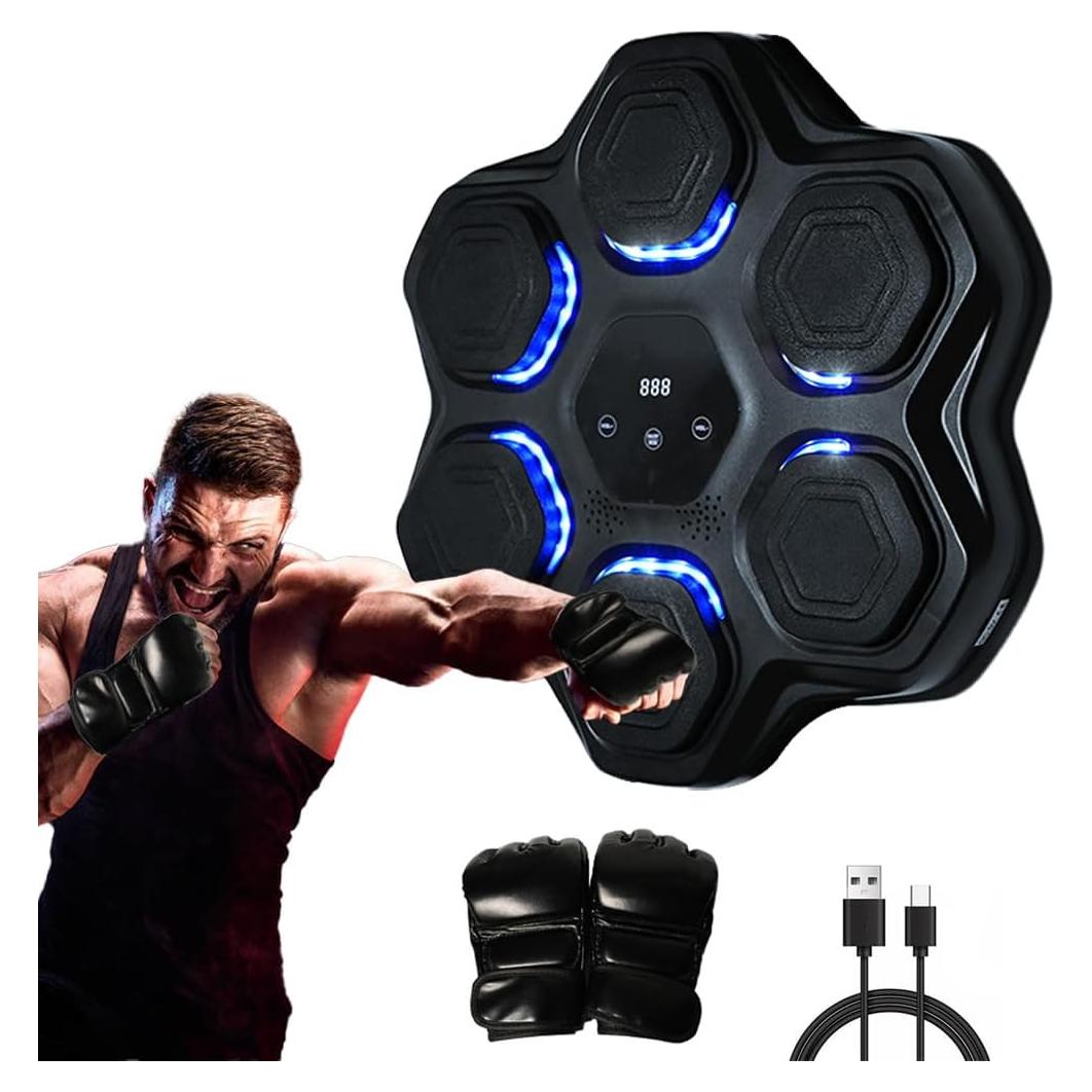 Máquina de Boxeo Musical QINFFRRMI LED Pared 2.04kg