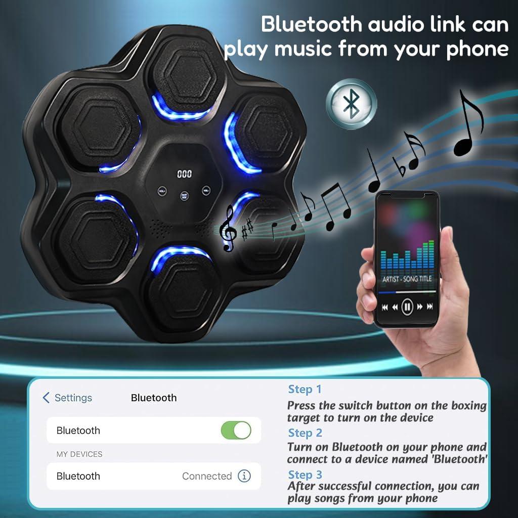 Máquina de Boxeo Musical QINFFRRMI LED Pared 2.04kg