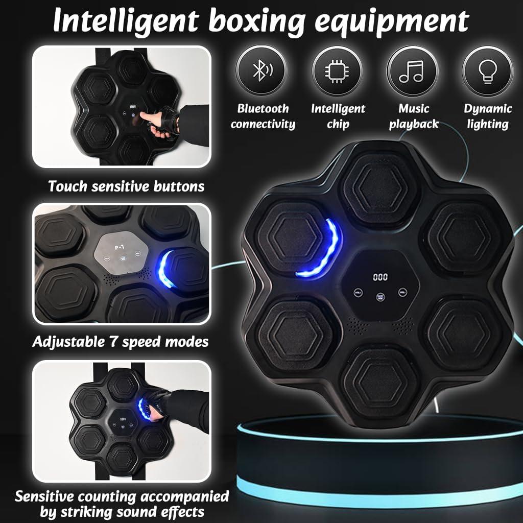 Máquina de Boxeo Musical QINFFRRMI LED Pared 2.04kg