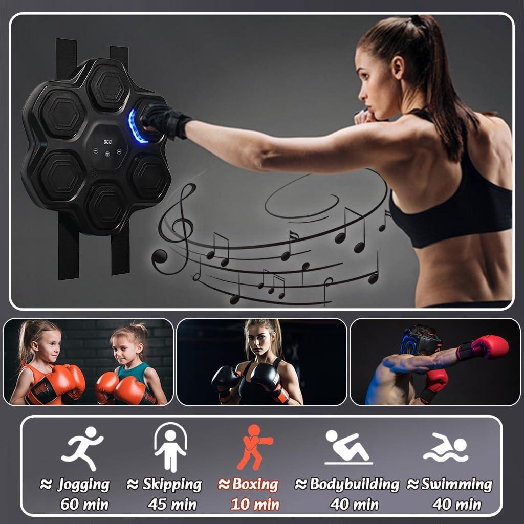Máquina de Boxeo Musical QINFFRRMI LED Pared 2.04kg