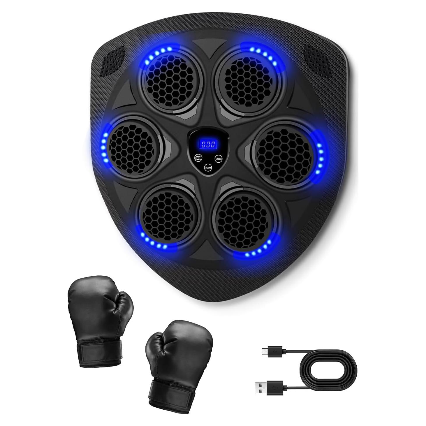 Máquina de Boxeo Musical NOVARHOME con Guantes, 15 Modos