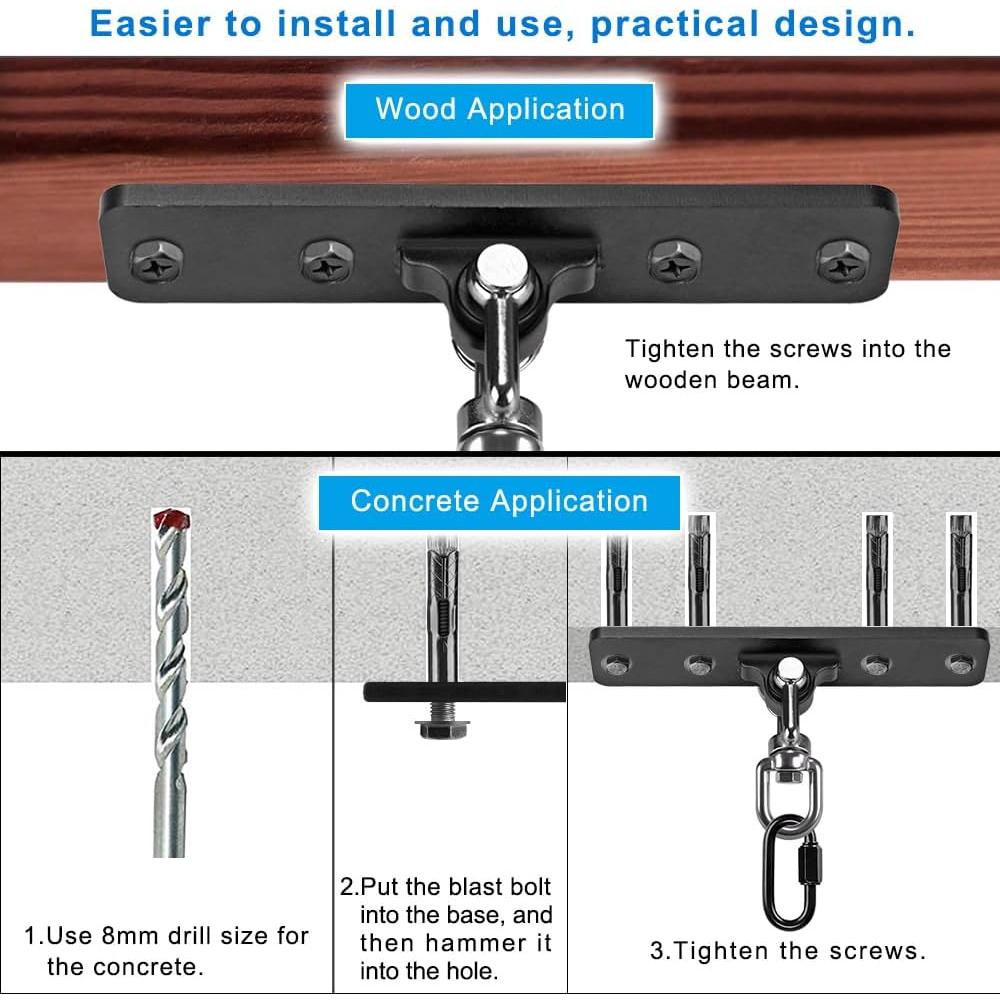 Soporte para Saco de Boxeo Dolibest con Mosquetón 272 kg
