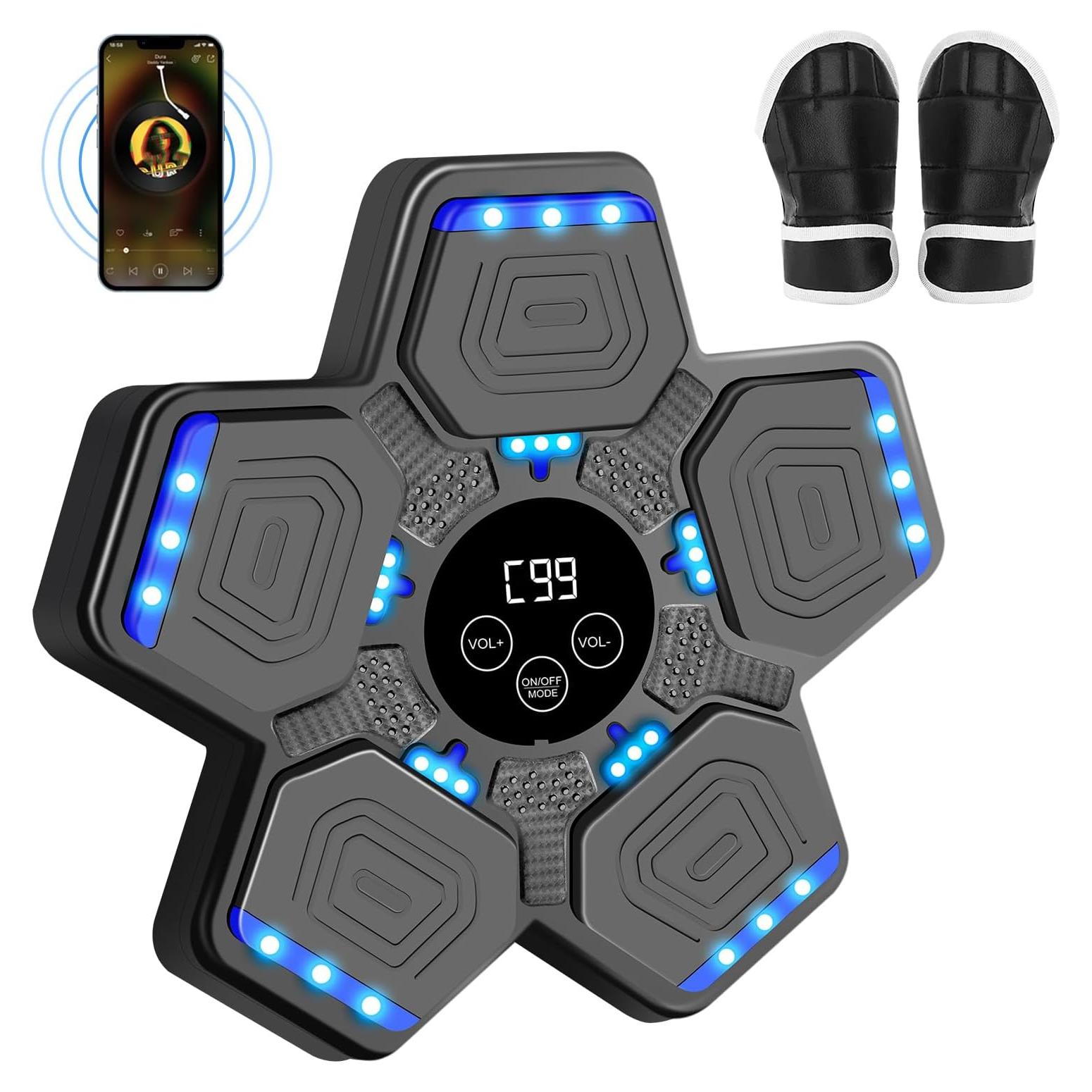 Máquina de Boxeo Musical YORWHIN con Guantes - Entrenamiento en Casa