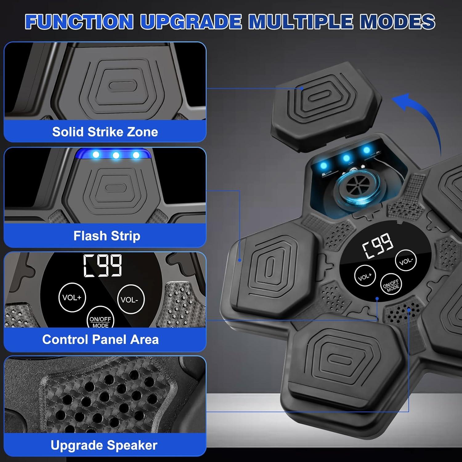 Máquina de Boxeo Musical YORWHIN con Guantes - Entrenamiento en Casa