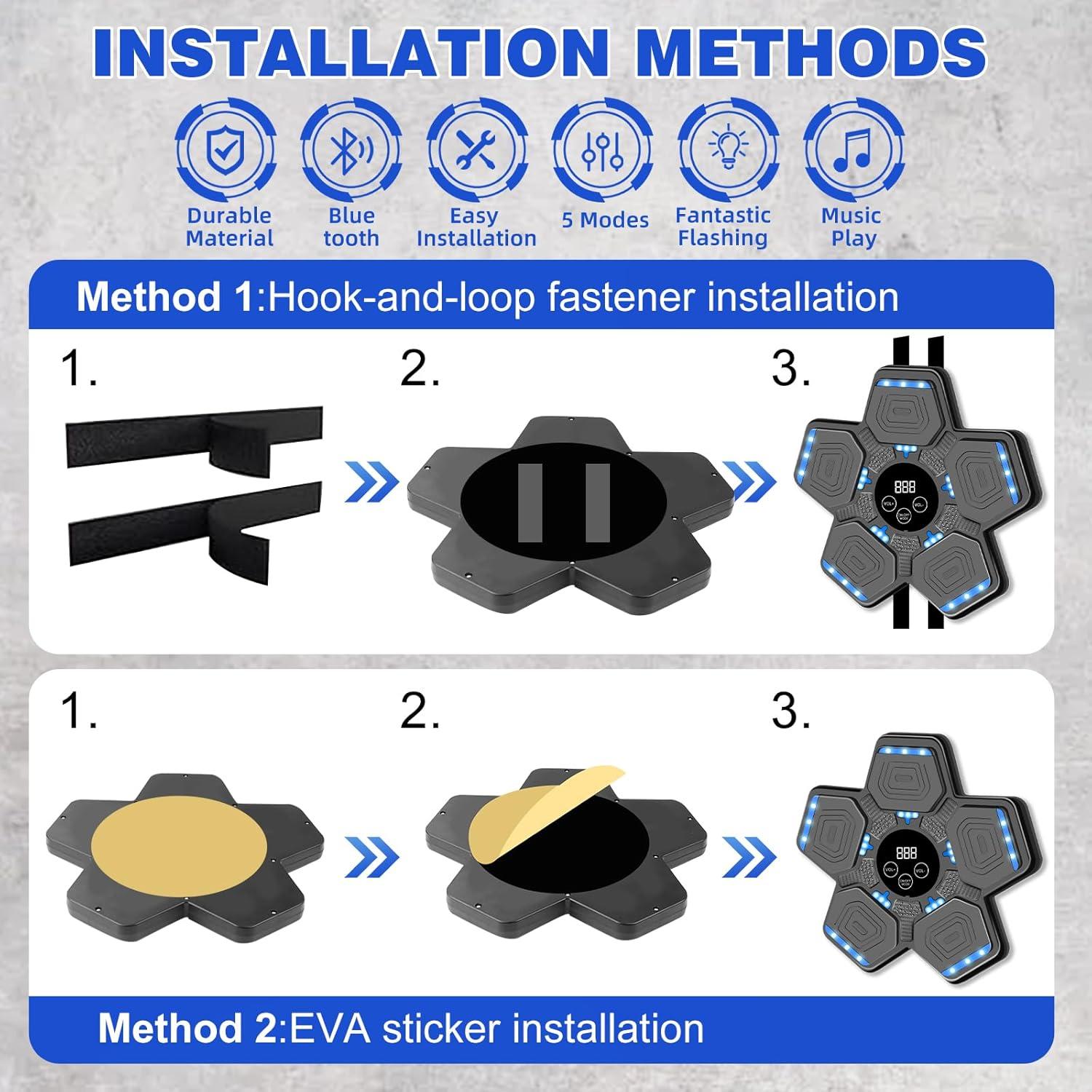 Máquina de Boxeo Musical YORWHIN con Guantes - Entrenamiento en Casa
