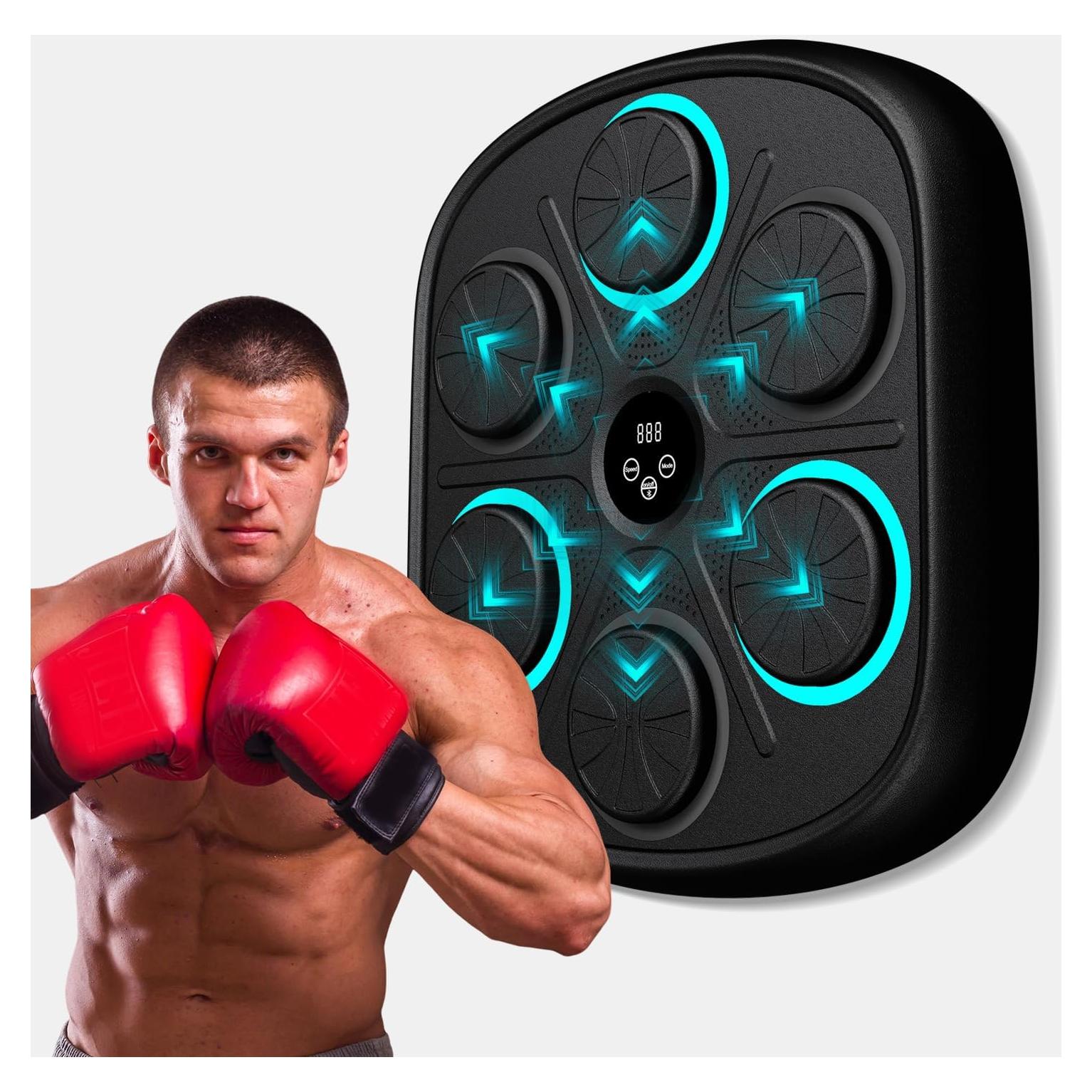 Máquina de Boxeo Musical FitMount MBT - Pared, LED, Guantes