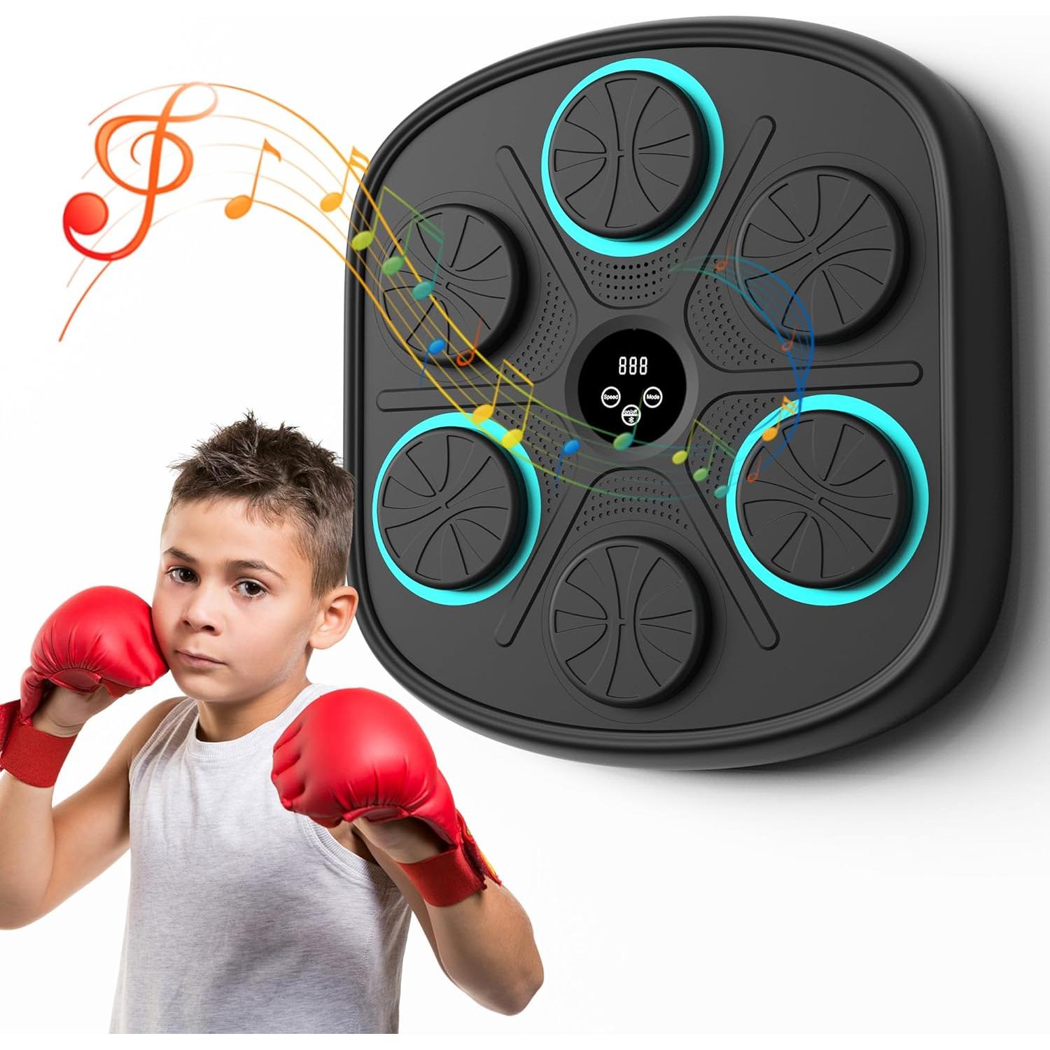 Máquina de Boxeo Musical FitMount MBT - Pared, LED, Guantes