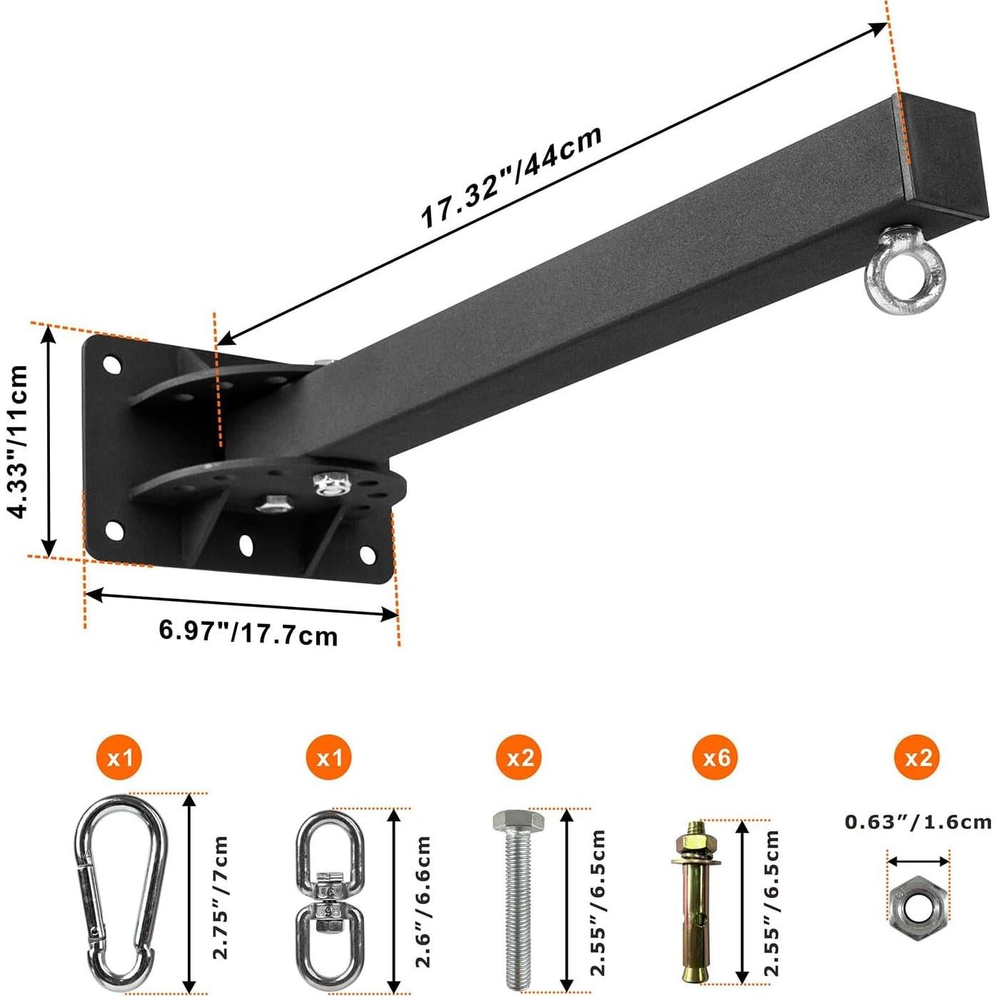 Soporte de Bolsa de Boxeo YZZHAJ 1207 Ajustable 7 Posiciones