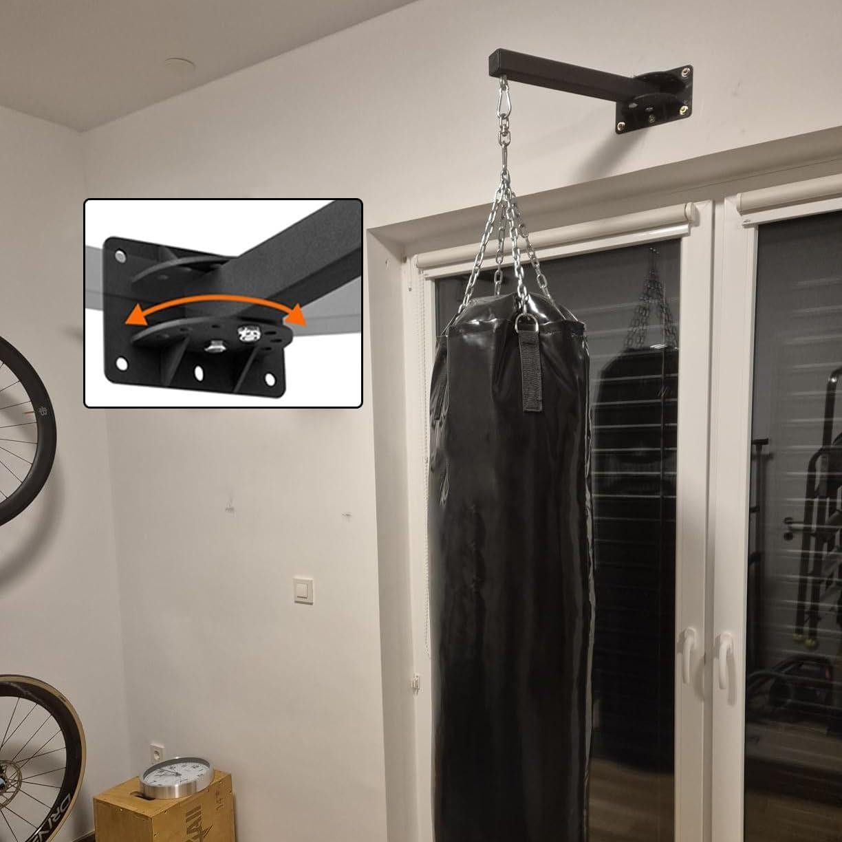 Soporte de Bolsa de Boxeo YZZHAJ 1207 Ajustable 7 Posiciones