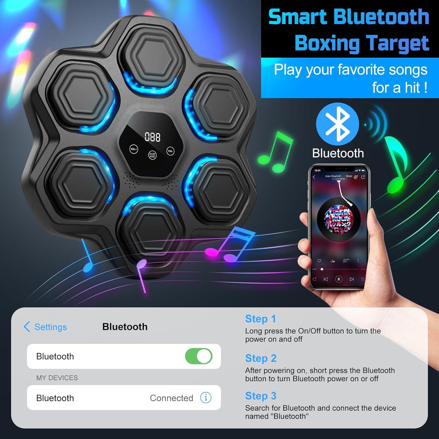 Máquina de Boxeo Musical YHR 6 Objetivos Bluetooth 2.72 kg