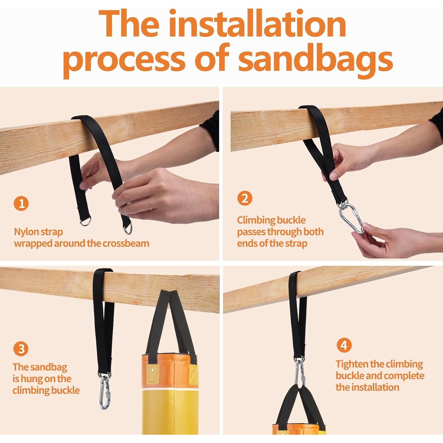 Soporte para Bolsa Pesada ChengFu de Nylon 51cm para Boxeo