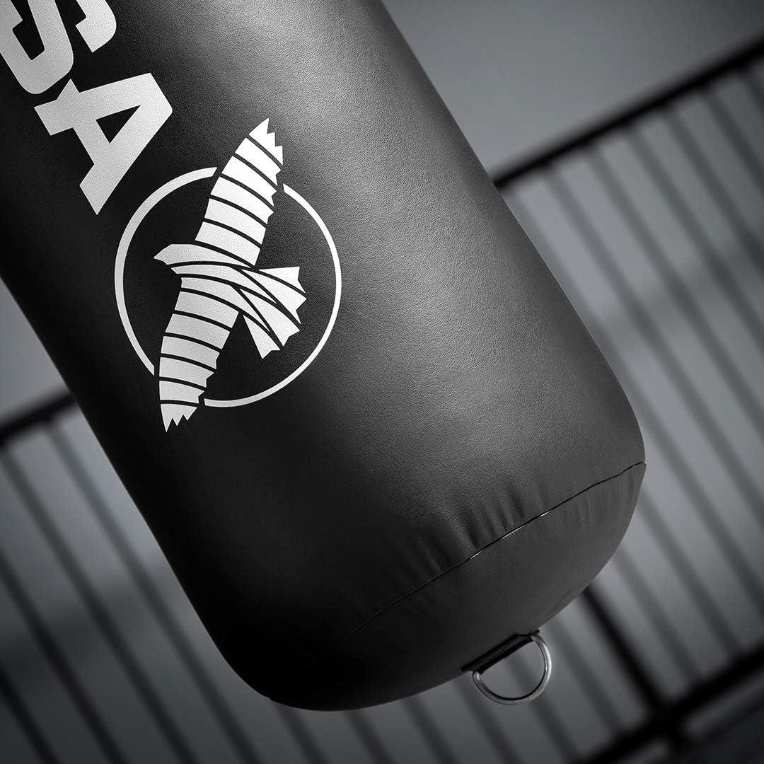 Saco de Boxeo Pesado Hayabusa 1.52m Cuero Negro Sin Llenar