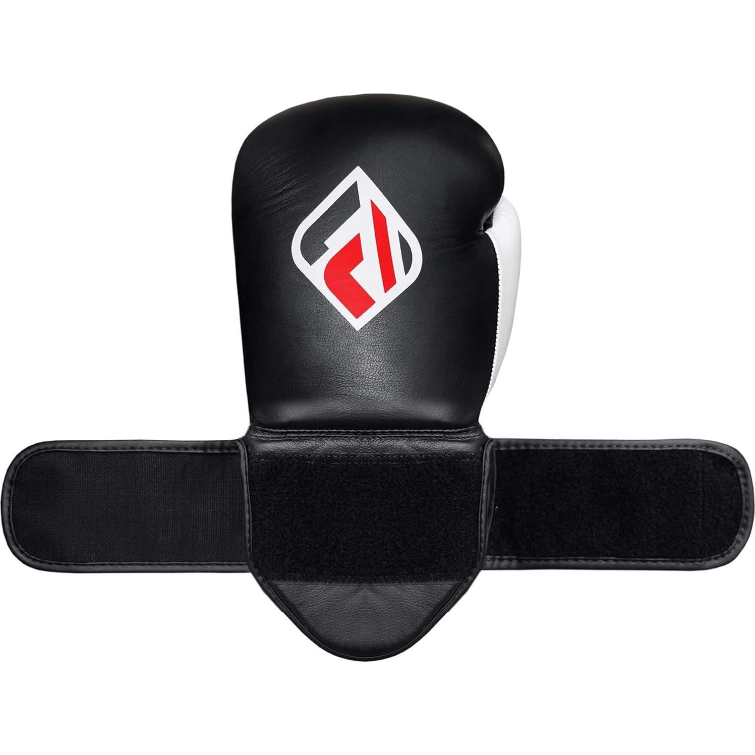 Mitones de Entrenamiento Farabi Sports A3 - Cuero Genuino, Negro