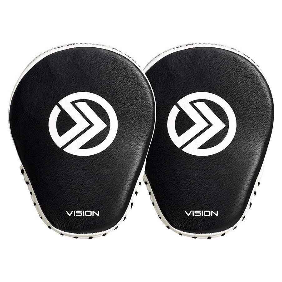 Mitones de Boxeo Onward Vision - Cuero Negro y Blanco STD
