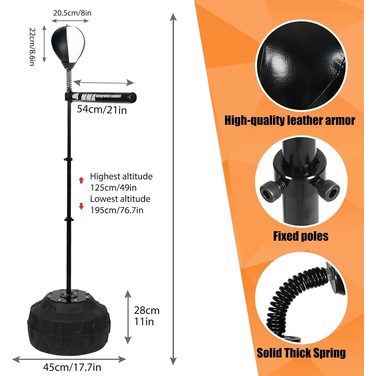 Entrenador de Velocidad de Boxeo INNOLIFE TM-0079 Ajustable