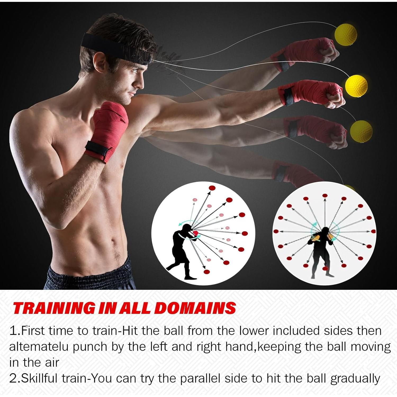 Conjunto de Entrenamiento de Boxeo Skylety 10 Pcs con Bolas