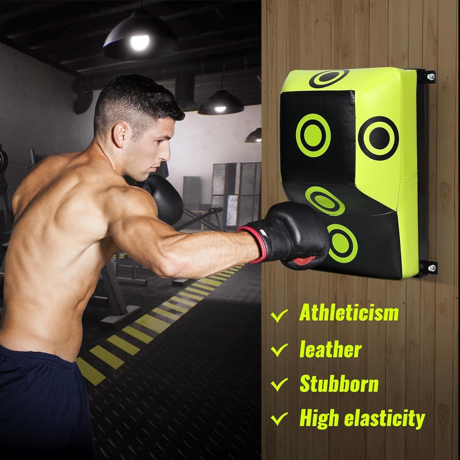 Saco de Boxeo Montaje en Pared INNOLIFE TM-0070 Negro Verde