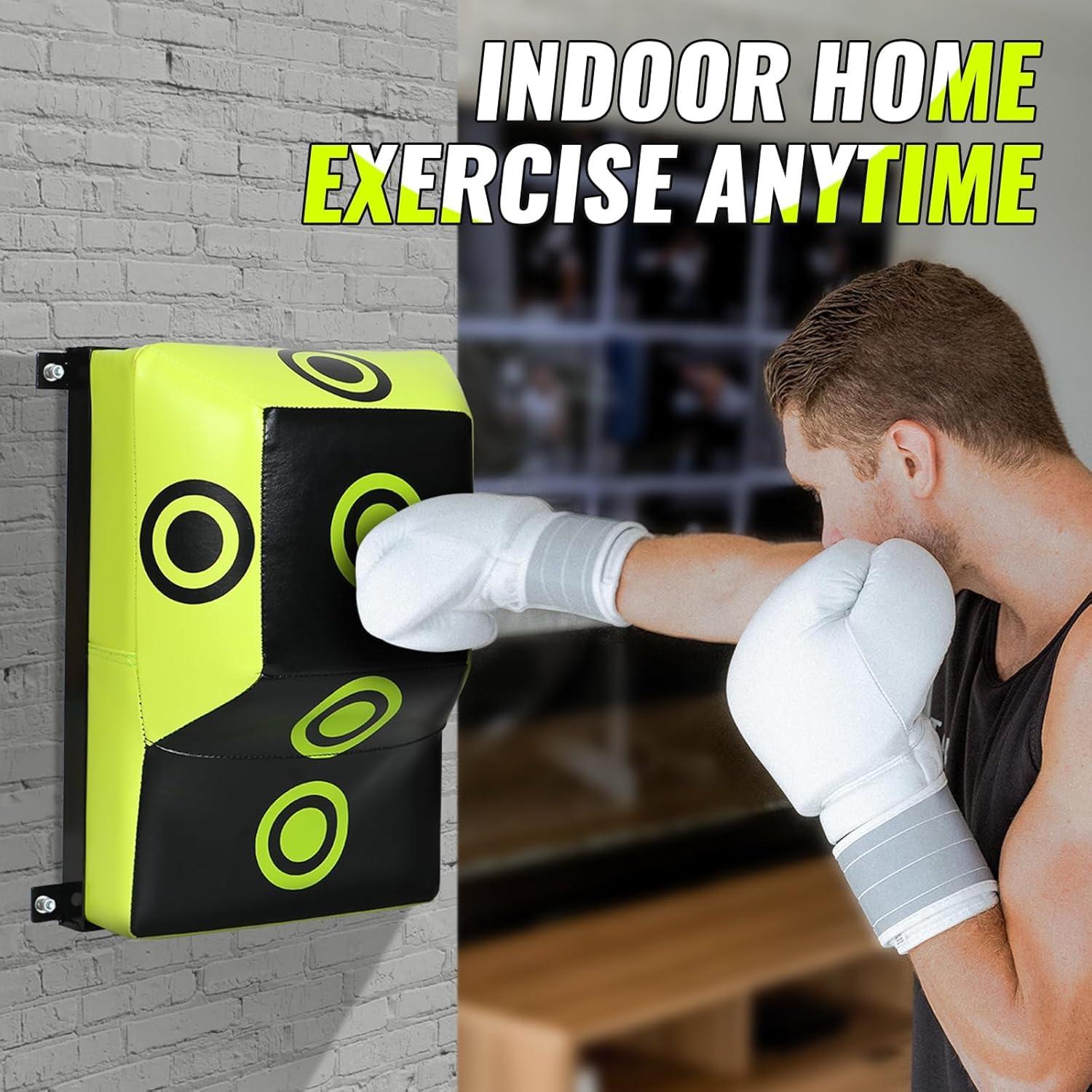 Saco de Boxeo Montaje en Pared INNOLIFE TM-0070 Negro Verde