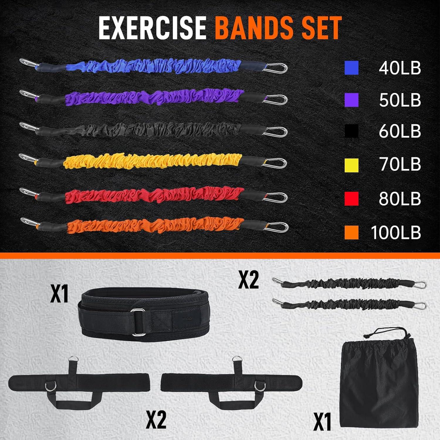 Entrenador de Salto Vertical VOPOCO - Bandas de Resistencia 27.2 kg