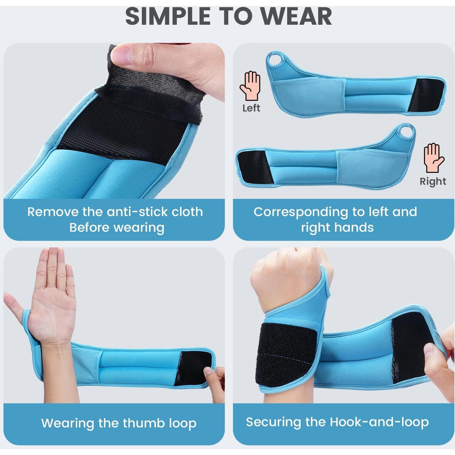 Pesas de Muñeca Sportneer 0.45 kg x 2 para Entrenamiento