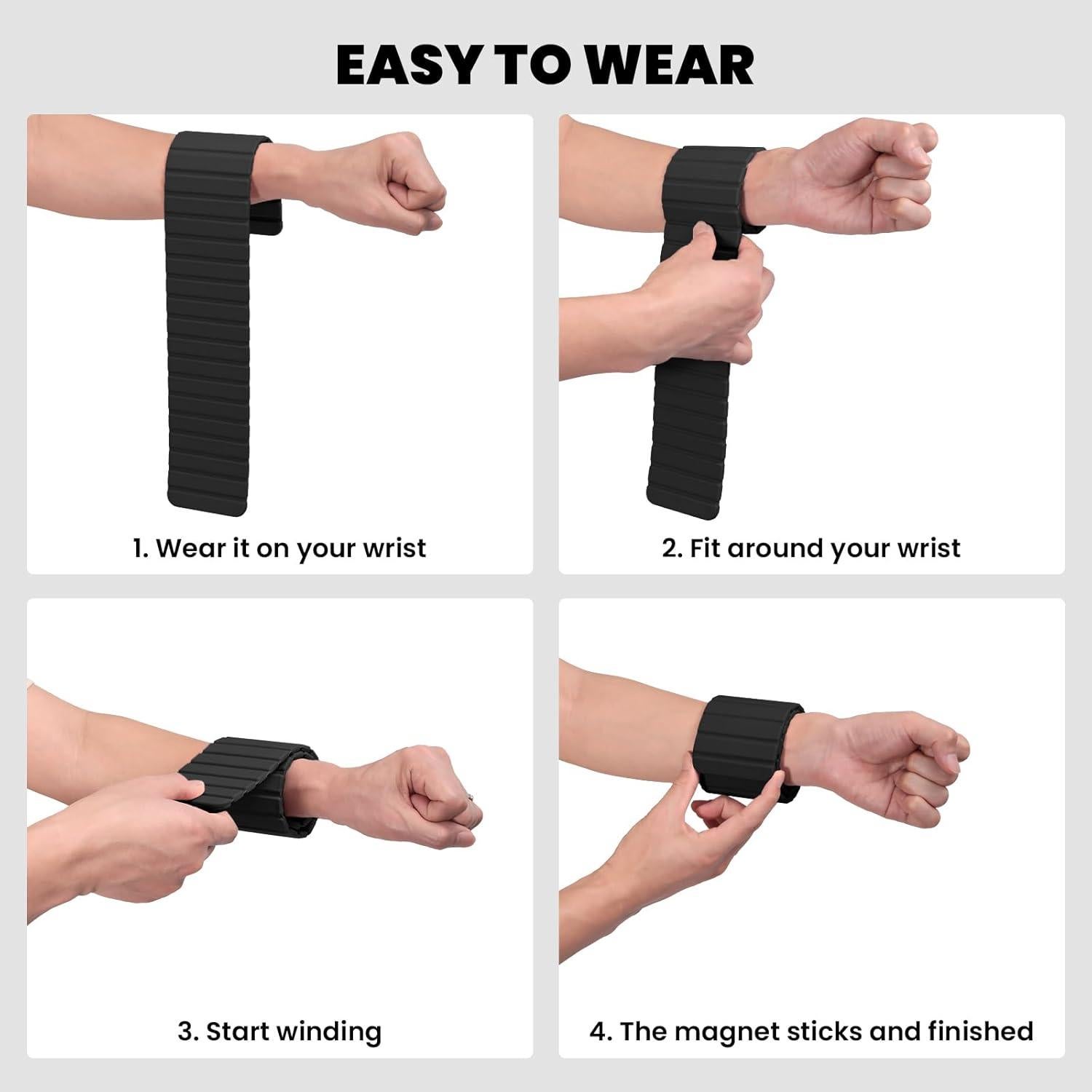 Pesas de Muñeca y Tobillo Passer 0.45 kg Set de 2 Negro