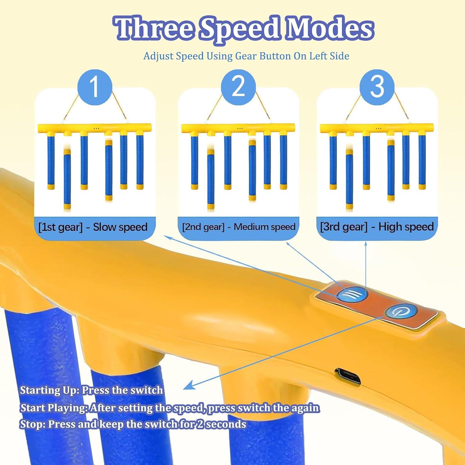 Juego de Coordinación Mano-Ojo MOVDRISPD con 6 Palos - Entrenador de Reflejos