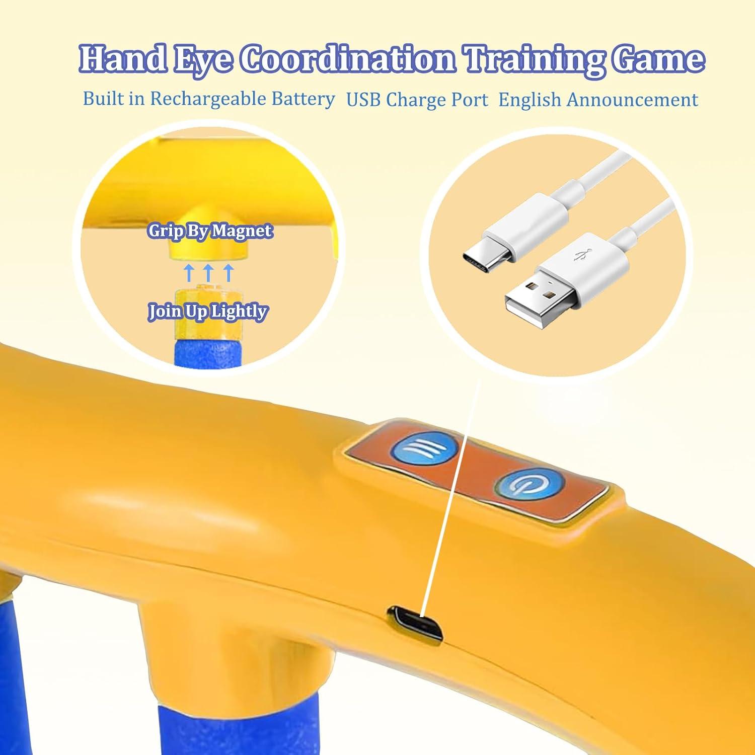 Juego de Coordinación Mano-Ojo MOVDRISPD con 6 Palos - Entrenador de Reflejos